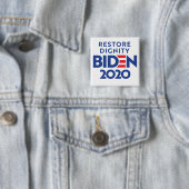 BIDEN 2020 - Herstelwaardigheid Vierkante Button 5,1 Cm (In situ)