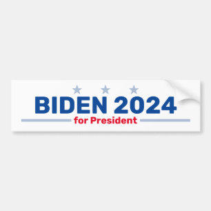 Biden 2024 autocollant pare-chocs