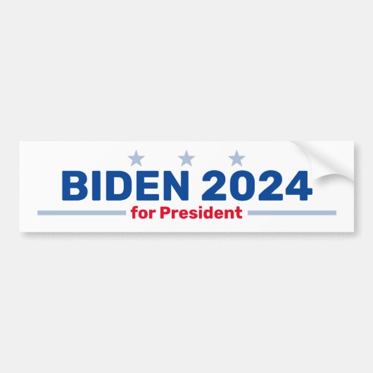 Biden 2024 autocollant pare-chocs (Devant)