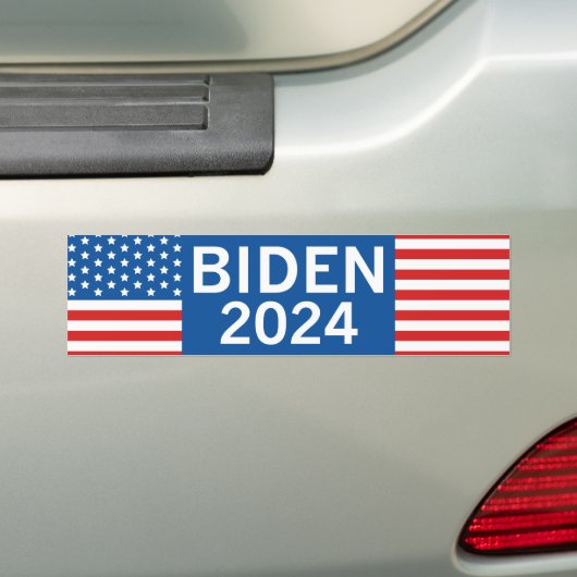 Biden 2024 bumpersticker (Op auto)