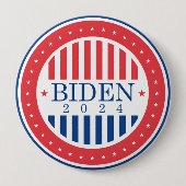 Biden 2024 ronde button 4,0 cm (Voorkant)