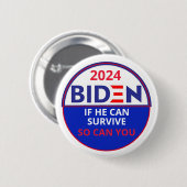 Biden 2024 ronde button 5,7 cm (Voorkant /achterkant)