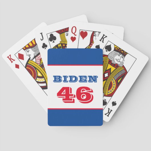 Biden 46 Collegiate Style Pokerkaarten (Achterkant)
