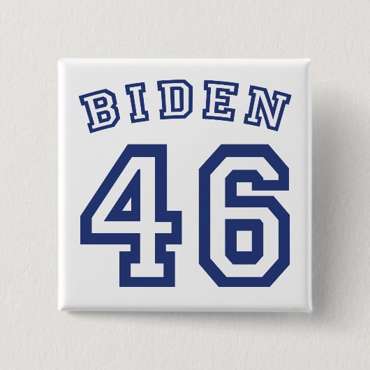 BIDEN 46 VIERKANTE BUTTON 5,1 CM (Voorkant)