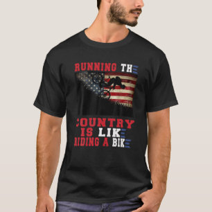 Biden Bike-fiets die het land runnen is net een ri T-shirt