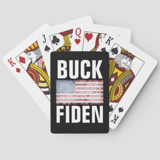 BIDEN BUCK FIDEN PLAYCARDS POKERKAARTEN (Achterkant)