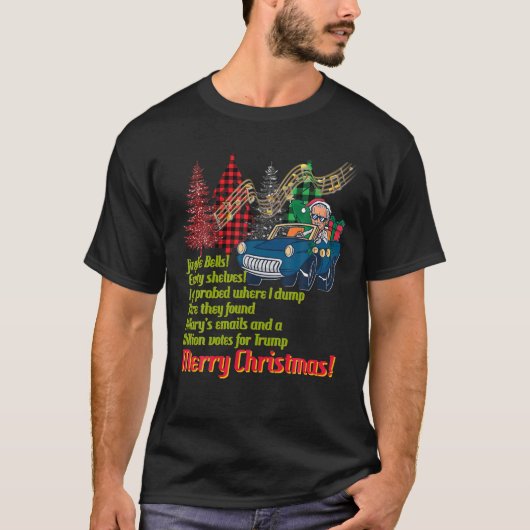 Biden Colonoscopy Meme Kerstmis T-shirt (Voorkant)