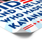 biden en de dame die brett kavanaugh aan het huile poster (Hoek)