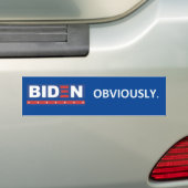 Biden Évidemment Bumper Sticker (En voiture)