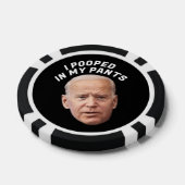 BIDEN GRAPPIGE POOP Poker Chip (Enkel)
