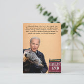 Biden  Groundhog Day Briefkaart (Staand voorkant)