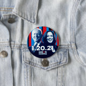 Biden Harris 1 20 21. Ronde Button 7,6 Cm (In situ)
