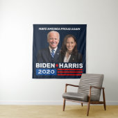 Biden Harris 2020 Blue Campaign Banners Wandkleed (In situ)