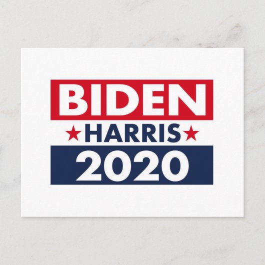 BIDEN HARRIS 2020 BRIEFKAART (Voorkant)