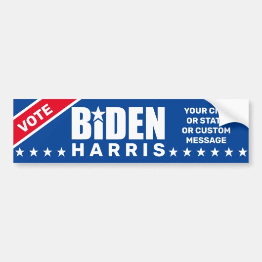 Biden Harris 2020 Bumpersticker (Voorkant)