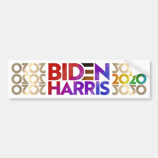 Biden Harris 2020 bumpersticker (Voorkant)