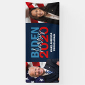 Biden Harris 2020 Campaign Patriottic Photo Banner (Verticaal)