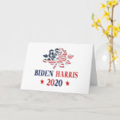 Biden Harris 2020 Kaart (Gele Bloem)