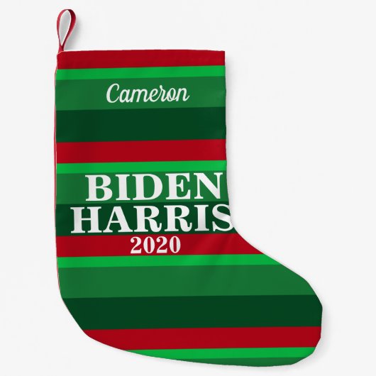Biden Harris 2020 Kerstmis Kleine Kerstsok (Voorkant)