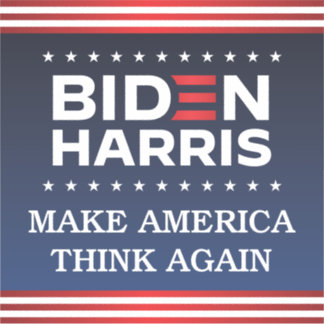 Biden Harris 2020 Laat Amerika weer denken Bumper Sticker