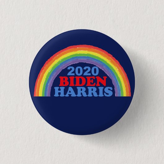 Biden Harris 2020 Rainbow-Button Ronde Button 3,2 Cm (Voorkant)