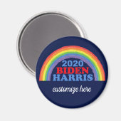 Biden Harris 2020 Rainbow Custom Magneet (Voorkant / Achterkant)