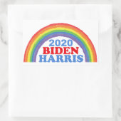 Biden Harris 2020 Regenboog Rechthoekige Sticker (Tas)
