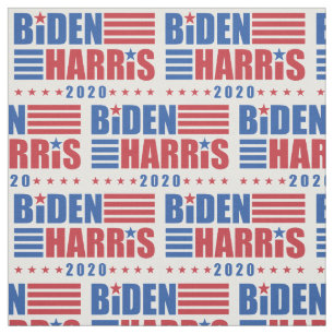 Biden/Harris 2020 Stars Stripes Pattern Stof