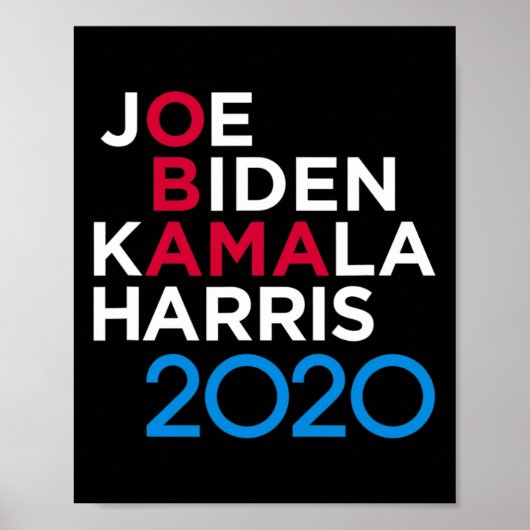 Biden Harris 2020 Throwback Poster (Voorkant)