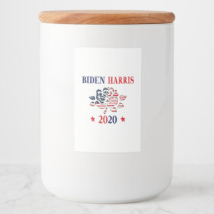 Biden Harris 2020 Voedselcontainer Etiket