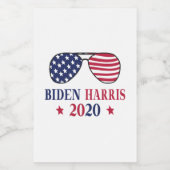 Biden Harris 2020 Voedselcontainer Etiket (Enkel label)