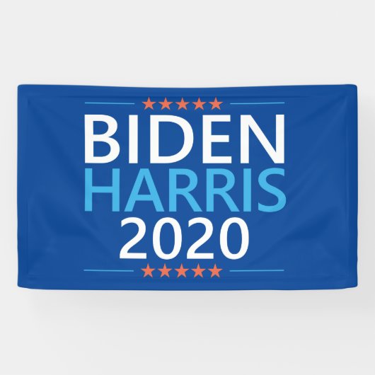 Biden Harris 2020 voor President Spandoek (Horizontaal)