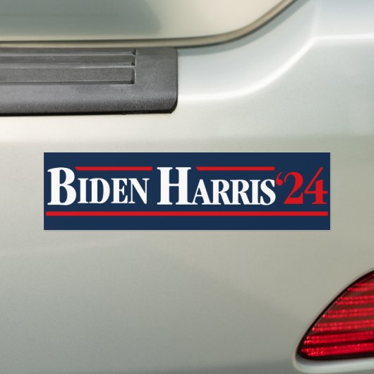 Biden Harris 2024 80's stijl Bumpersticker (Op auto)