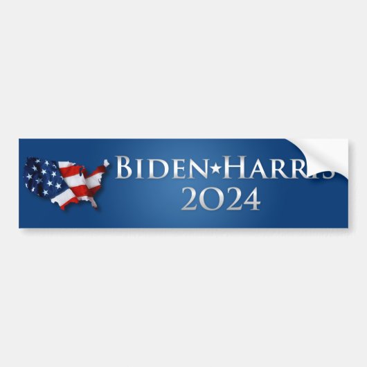 Biden Harris 2024 Bumpersticker (Voorkant)
