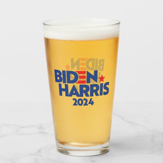 BIDEN HARRIS 2024 GLAS (Voorkant gevuld)