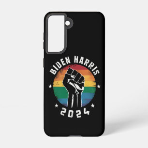 Biden Harris 2024 LGBT Rainbow Gay Pride Verkiezin Samsung Galaxy Hoesje