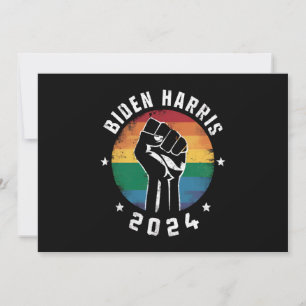 Biden Harris 2024 LGBT Regenboog Gay Pride Verkiez Kaart