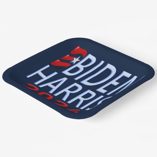Biden Harris 2024 presidentsverkiezingen Papieren Bordje (Gebogen)