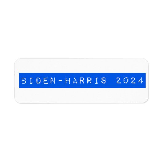 Biden-Harris 2024 Retro Étiquette design (Devant)