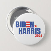 Biden / Harris 2024 Ronde Button 7,6 Cm (Voorkant /achterkant)