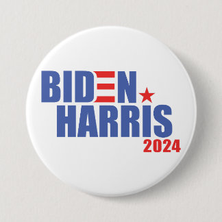 Biden / Harris 2024 Ronde Button 7,6 Cm