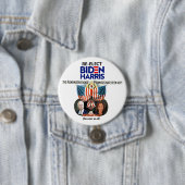 Biden Harris 2024 Ronde Button 7,6 Cm (In situ)