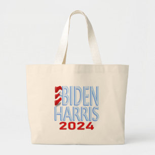Biden Harris 2024 verkiezing Jumbo Grote Canvas ta Tote Bag