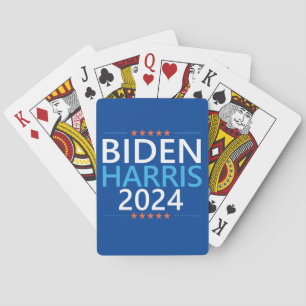 Biden Harris 2024 voor President VS Verkiezingen Pokerkaarten