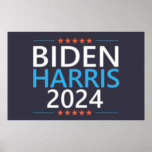 Biden Harris 2024 voor President VS Verkiezingen Poster