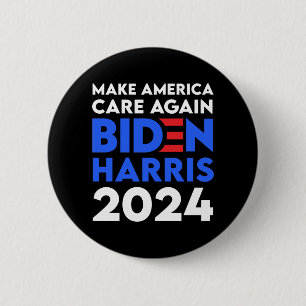 Biden / Harris - 2024 - Zorg opnieuw voor Amerika Ronde Button 5,7 Cm