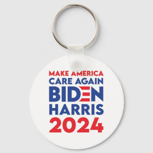 Biden / Harris - 2024 - Zorg opnieuw voor Amerika Sleutelhanger