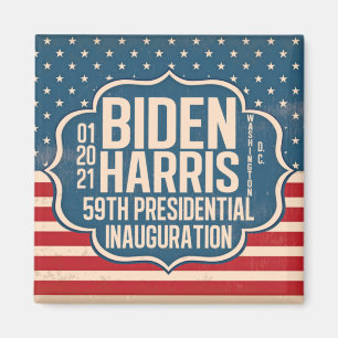 Biden Harris 59th Inauguration Herdenking Magneet