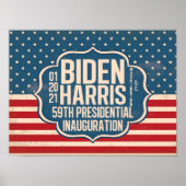 Biden Harris 59th Inauguration Herdenking Poster (Voorkant)