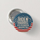 Biden Harris 59th Inauguration Herdenking Ronde Button 3,2 Cm (Voorkant /achterkant)